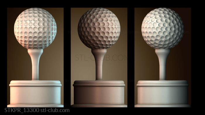 Трофей в виде мяча для гольфа