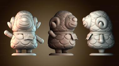 3D модель Пьетро из Animal Crossing (STL)