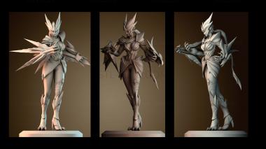 3D модель Ледяной дракон Шивана League of legends (STL)