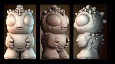 3D модель Baby Monster Оранжевый (STL)