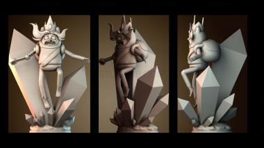 3D модель Ледяной финн из «Времени приключений» (STL)