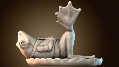 3D модель Мистер Дж. Понд — Лягушонок на кувшинке (STL)