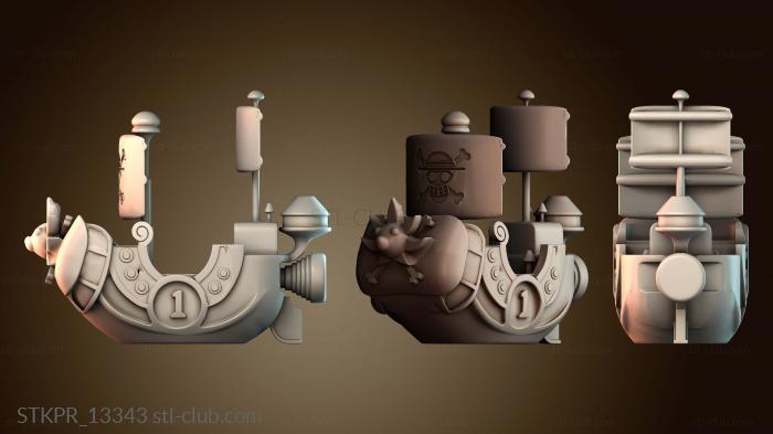 Статуэтки упрощенные Лодка One Piece Thousand Sunny Go