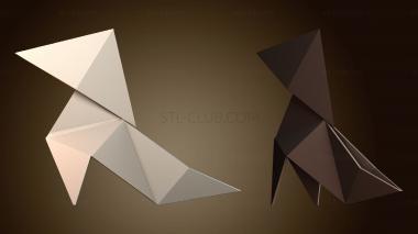 3D модель Оригами Проливной дождь (STL)