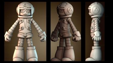 3D модель Бек из Mighty No 9 (STL)