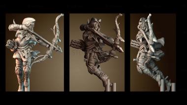 3D модель Бандит лучник Прокси Мрачной Гавани (STL)