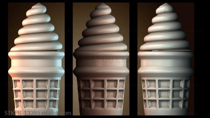 Статуэтки упрощенные Лампа настроения «Мягкое мороженое»