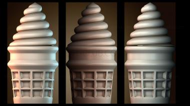 3D модель Лампа настроения «Мягкое мороженое» (STL)