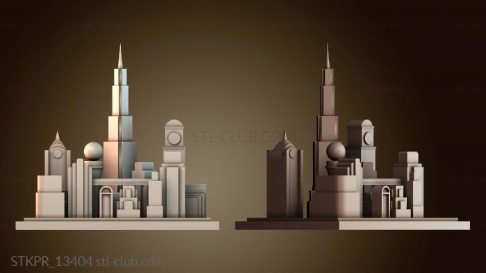 Статуэтки упрощенные Миниатюрный город Восторг Bioshock