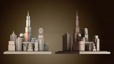 3D модель Миниатюрный город Восторг Bioshock (STL)