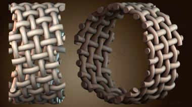 3D модель Плетеное витое кольцо (STL)