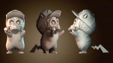 3D модель Пикачу с черепом ASHs — Покемон (STL)