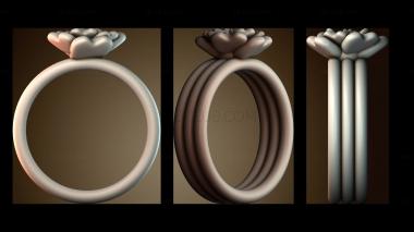 3D модель Цветочное кольцо (STL)