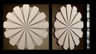 3D модель Подставка под напитки с цветочным дизайном (STL)