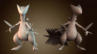 3D модель Фигурка Скептила Покемон (STL)