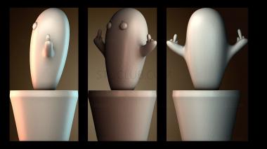 3D модель Кашпо для кактусов (STL)