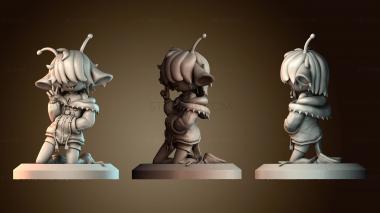 3D модель Мальчик ящерица в стиле чиби (STL)