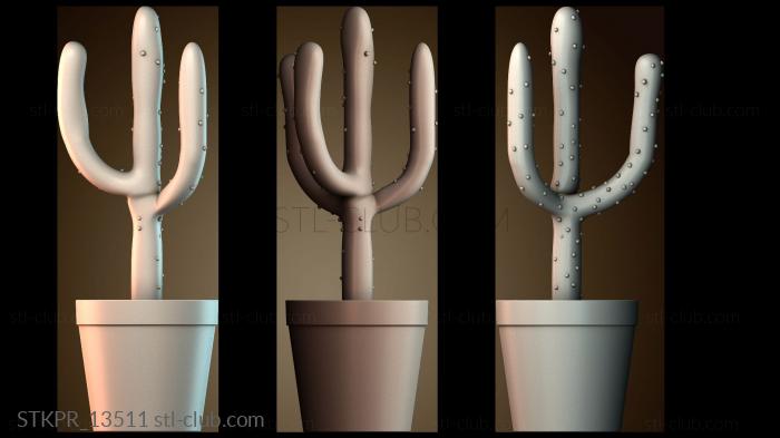 Статуэтки упрощенные Держатель кольца кактуса