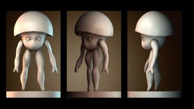 3D модель Грибной человек (STL)