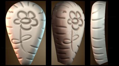 3D модель Простой чехол для насоса для мытья рук в виде цветка (STL)