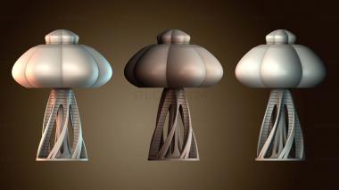 3D модель Лампа настроения в форме шляпки гриба медузы (STL)