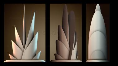 3D модель Колос пшеницы (STL)