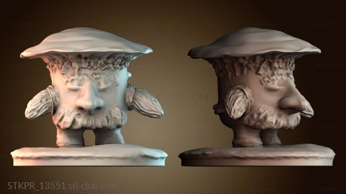 Статуэтки упрощенные Гриб