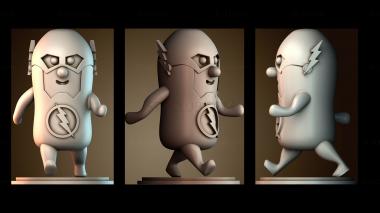 3D модель Peanuts Universe — Эксклюзив Флэш (STL)