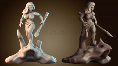 3D модель Пещерная девушка (STL)