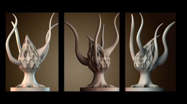 3D модель Фиолетовый гриб (STL)