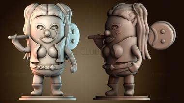 3D модель Харли Квинн Вселенная Peanuts (STL)