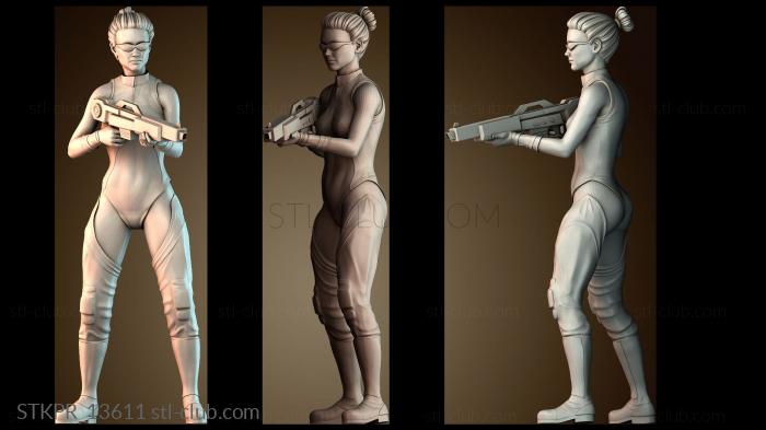 Женщина киберпанк воин