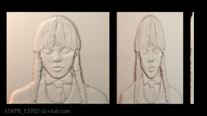 Статуэтки упрощенные Уэнсдей Аддамс