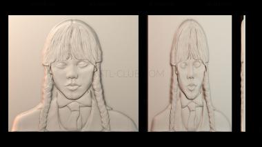 3D модель Уэнсдей Аддамс (STL)