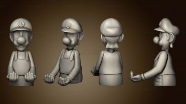 3D модель Поддержка мобильного телефона с Переключателем Джойстика Mario Luigi (STL)