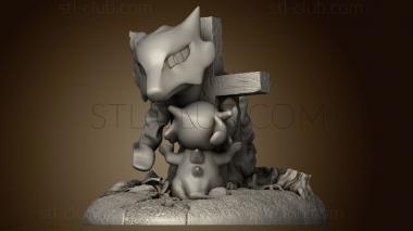 3D модель Статуя-диорама Cubone (STL)