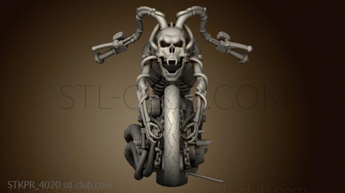 Статуэтки упрощенные Статуя мотоцикла Devil Chopper