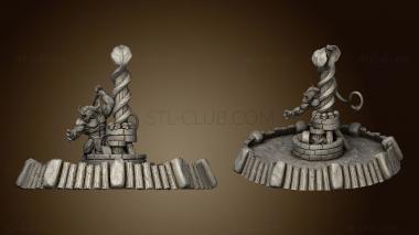 3D модель Эпический босс Минотавр и Колесная Боль (STL)