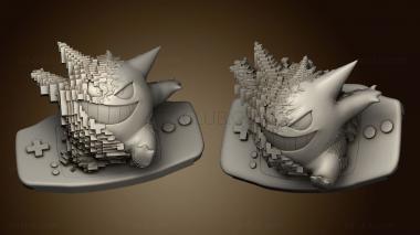 3D модель Кнопка Gengar Gameboy (STL)