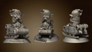 3D модель Грогу Рождественские Санки MC Baby Yoda (STL)