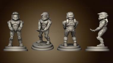 3D модель Подставка для Джойстика и Мобильного Телефона HALO master chief (STL)