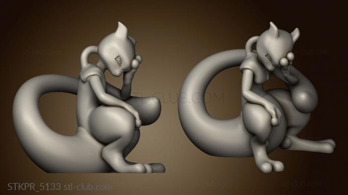 Статуэтки упрощенные Mew и Mewtwo