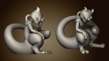 3D модель Mew и Mewtwo (STL)