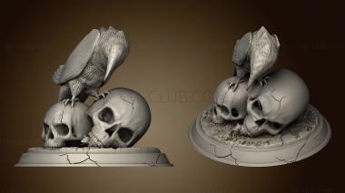 3D модель Ворон с черепами,Лорд Лилапауза (STL)