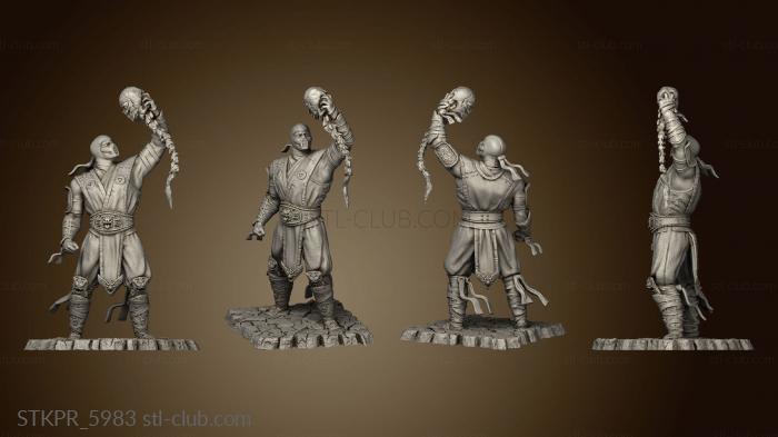 3D модель Саб Зиро из Mortal Kombat (STL)