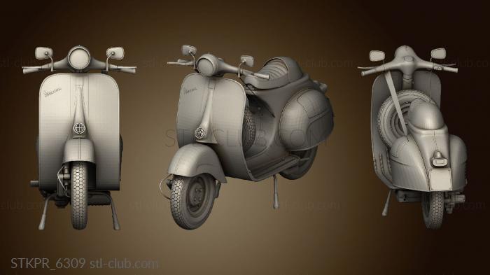 Статуэтки упрощенные Кафе-гонщик Vespa