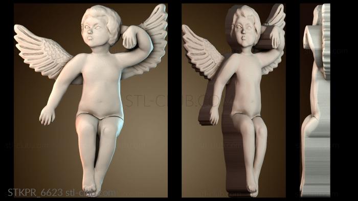 Статуэтки упрощенные Сидящий ангел