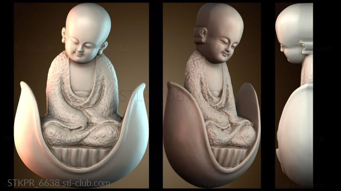 Статуэтки упрощенные Маленький монах