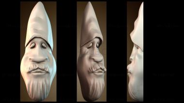 3D модель Голова старика (STL)