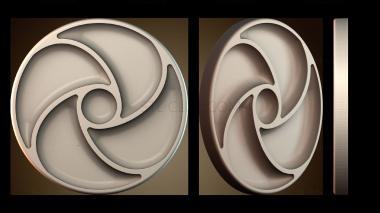 3D модель Подносы для круглых закусок (STL)